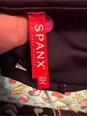 SPANX Black Shapewear with Red Logo Tag